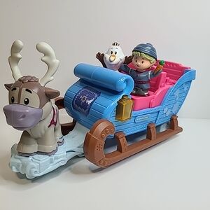 Fisher Price Little People Disney Frozen Kristoff's Sleigh with Olaf
